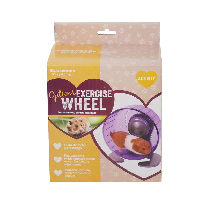 Rosewood Pico Exercise Wheel for Hamsters with Stand, Purple - PawsPlanet Australia