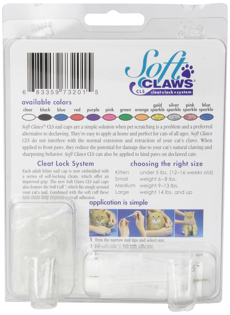 Feline Soft Claws Cat Nail Caps Take-Home Kit, Small, Clear - PawsPlanet Australia