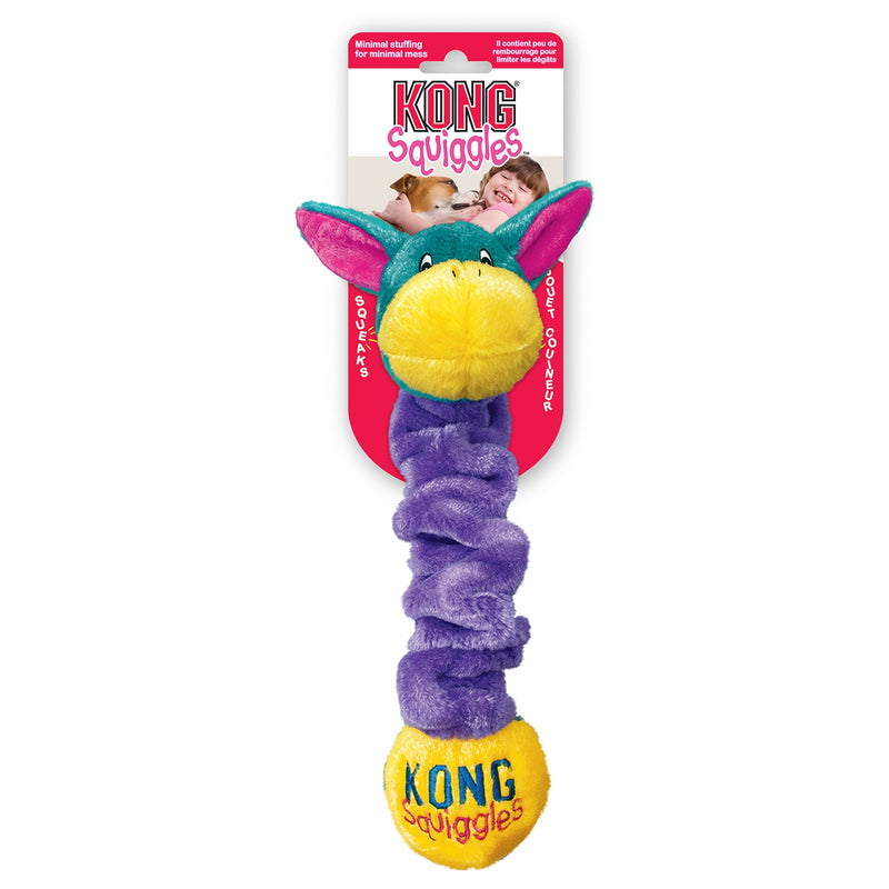 KONG Squiggles Dog Toy - Medium, Purple - PawsPlanet Australia