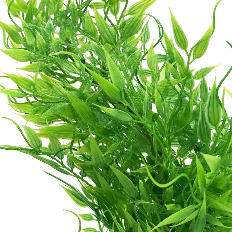 Large 30cm Green Plastic Artificial Plant Bush Reeds for Aquarium Fish ...
