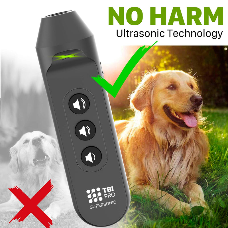 3-in-1 Dog Bark Control Ultrasonic Device Professional Rechargeable - Barking Deterrent Devices - Handheld Repellent, Stop No Bark Training Anti Barking Tool 16.8 Ft - Humane for Small, Medium, Large - PawsPlanet Australia