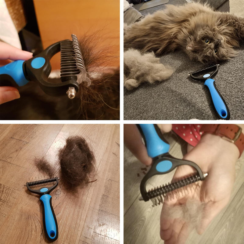 Dog brush undercoat Cat brush long hair Double-sided 9+17 dog brush Undercoat brush against matting and undercoat Grooming brush for pet care Against matting and undercoat - PawsPlanet Australia