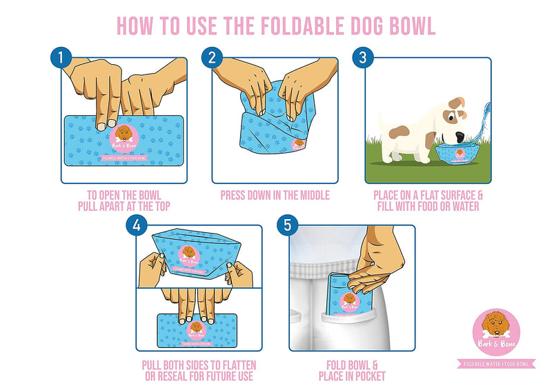 Foldable Dog Travel Bowls - Fit in Your Pocket. Portable & Reusable Water & Food Dog Bowls to Hydrate and Feed Your Dog On The Go. Multipack of 4 - (2 Open Top & 2 Resealable) Multipack of 4 - 2 Open Top & 2 Resealable - PawsPlanet Australia