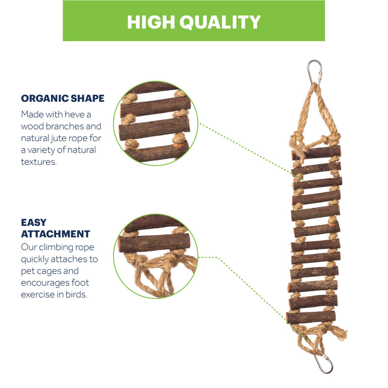 Prevue Hendryx 62806 Naturals Rope Ladder Bird Toy Original Version - PawsPlanet Australia