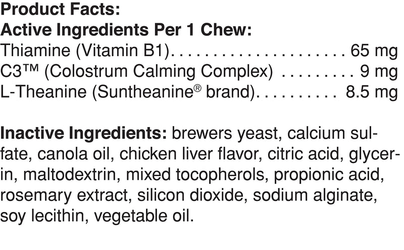 Pet Naturals® of Vermont - Calming, Behavioral Support Supplement for Dogs and Cats, 160 Bite Sized Chews - PawsPlanet Australia