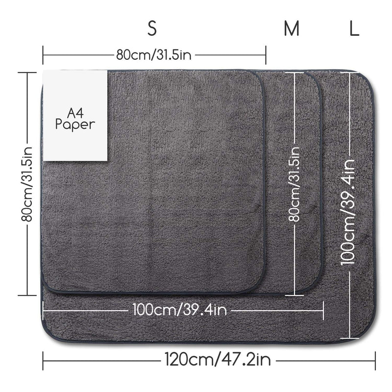 Nobleza Dog Blanket 80x80cm Fluffy Fleece Pet Blankets for Cat Puppy Washable Soft Warm Kitten Sleep Mat Bed Pad Grey 80x80cm Grey - PawsPlanet Australia