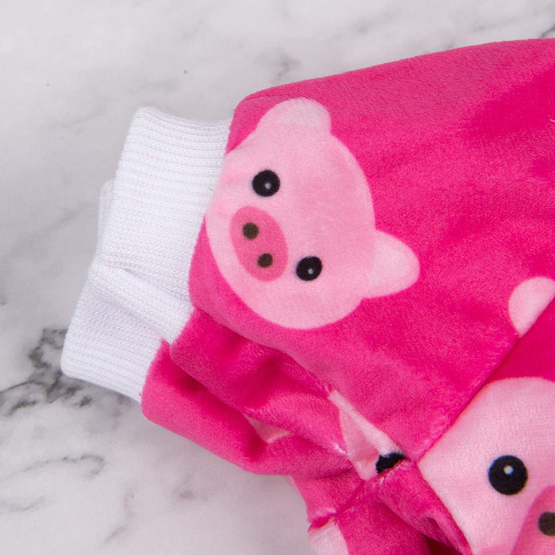CuteBone Dog Pajamas Cute Cat Clothes Pet Pjs Onesie XS (Chest Girth12.5"Back Length7.5") Pink pig - PawsPlanet Australia