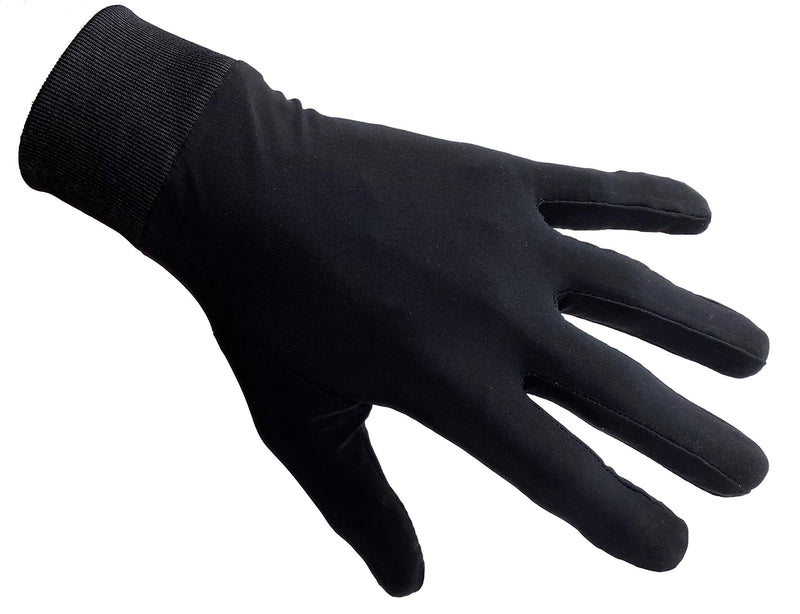 MEDIUM ONLY 100% Pure Silk Thermal Liner Gloves Inner for Bikers, Skiers, Dog Walkers, Cyclists, Fishermen, Gardeners and all Outdoor Activities. - PawsPlanet Australia