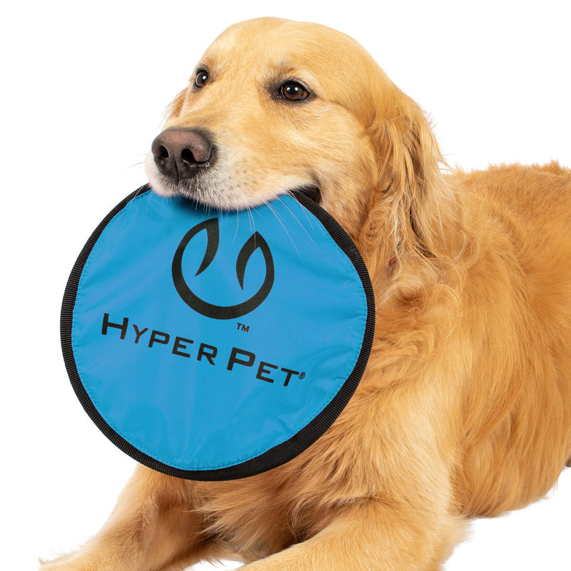 Hyper Pet Flippy Flopper Dog Frisbee Interactive Dog Toys (Flying Disc Dog Fetch Toy – Floats in Water & Safe on Teeth) Multiple Style Options Available - Colors Will Vary Multi-Color 2 PACK - PawsPlanet Australia