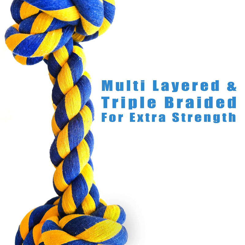 Dog Buddy XXL Durable Dog Rope Toy, Extra Long And Extra Thick For A More Durable Dog Chew Toy, Avoid Boredom & Anxiety With Regular Play, For Aggressive Chewers, Large or Extra Large Dogs - PawsPlanet Australia