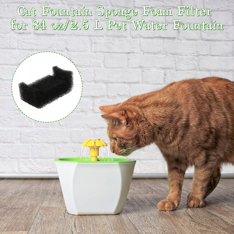 Sponge Filter for Cat Fountain Replacement Pet Fountain Foam Filter Cat Drinking Fountain Sponge Foam Filter for Pet Dog Cat Fountain (8 Pieces) - PawsPlanet Australia
