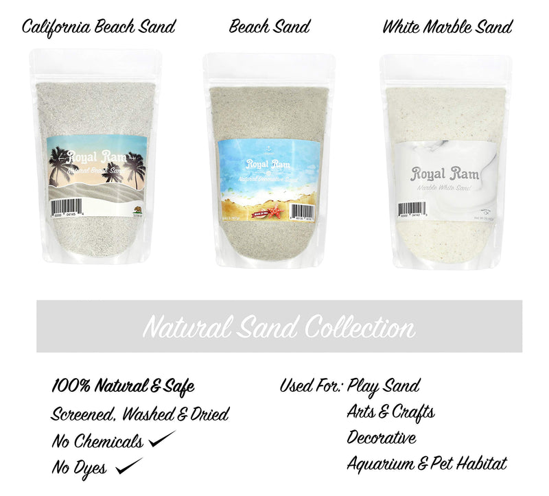 [Australia] - 2 Pounds Natural Decorative Real Sand - for Interior Decor, Vase Filler, Sand Crafts and More 