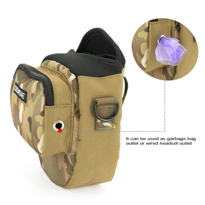 COOWONE Walking Dog Treat Holder Dog Treat Pouch Poop Bag Dispenser Dog Training Fanny Pack with Shoulder Straps Treat Training Bag for Treats, Kibbles, Pet Toys Accessories - PawsPlanet Australia