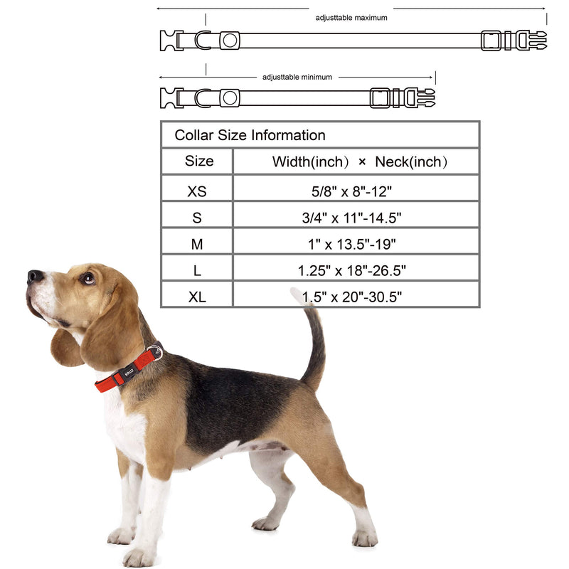 [Australia] - Kruz PET Breathable Mesh Dog Collar Red Small 