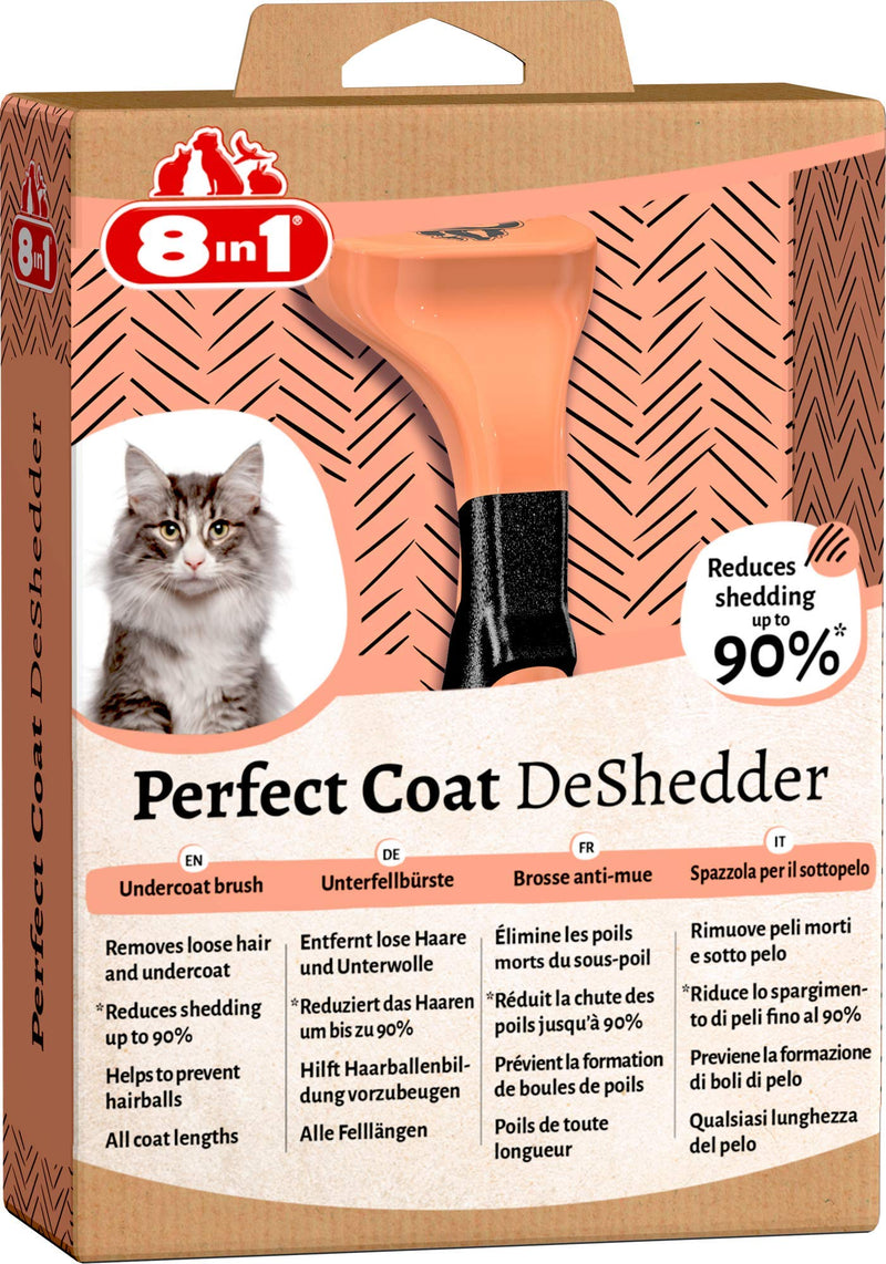 8in1 Perfect Coat DeShedder - Undercoat brush for cats, cat brush suitable for short and long hair - PawsPlanet Australia