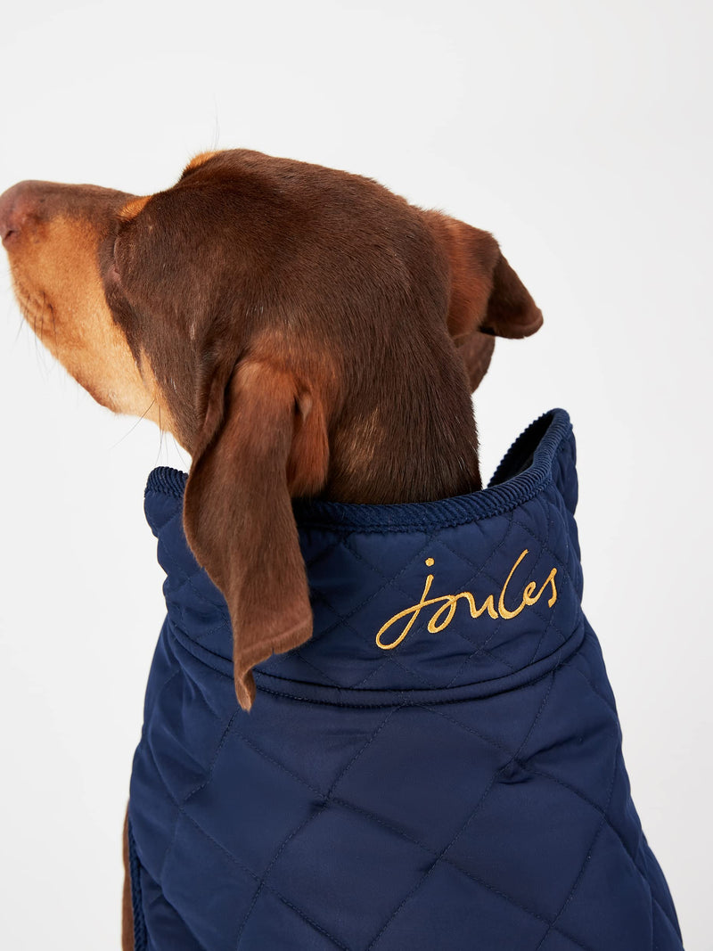 Rosewood Joules Navy Blue Quilted Dog Coat, Small - PawsPlanet Australia