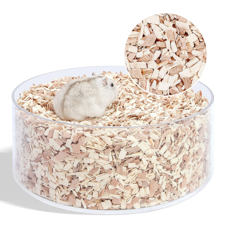 Niteangel Natural & Soft Hamster Bedding for Syrian Dwarf Hamsters Gerbils Mice Degus or Other Small-Sized Pet Black and White Chips (Aspen & Beech) 5 L - PawsPlanet Australia