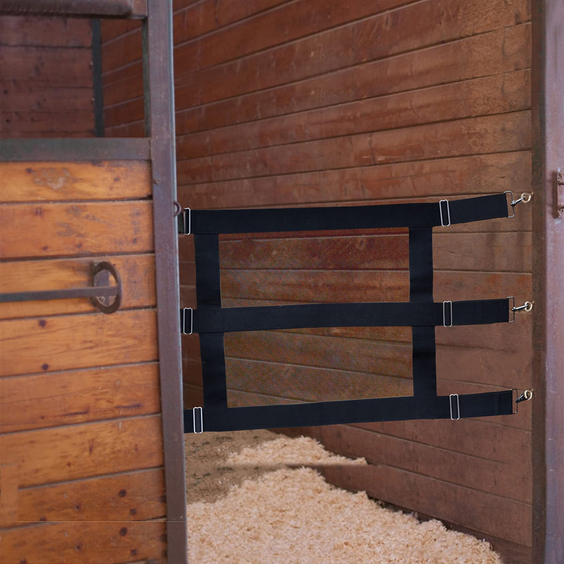 vomvomp Adjustable Horse Stall Guard Keep Horse Securely in Stall with Mesh Allow Air Flow - PawsPlanet Australia