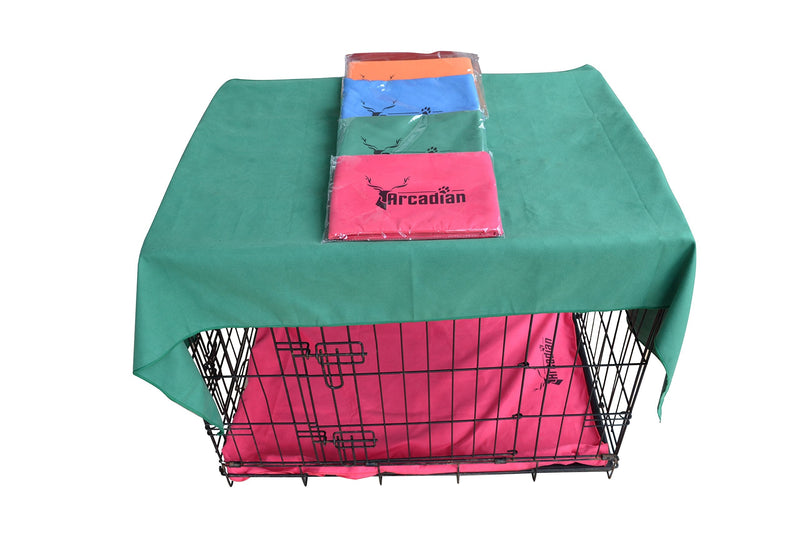 Arcadian Microfibre Dog Towel Large, Green - PawsPlanet Australia