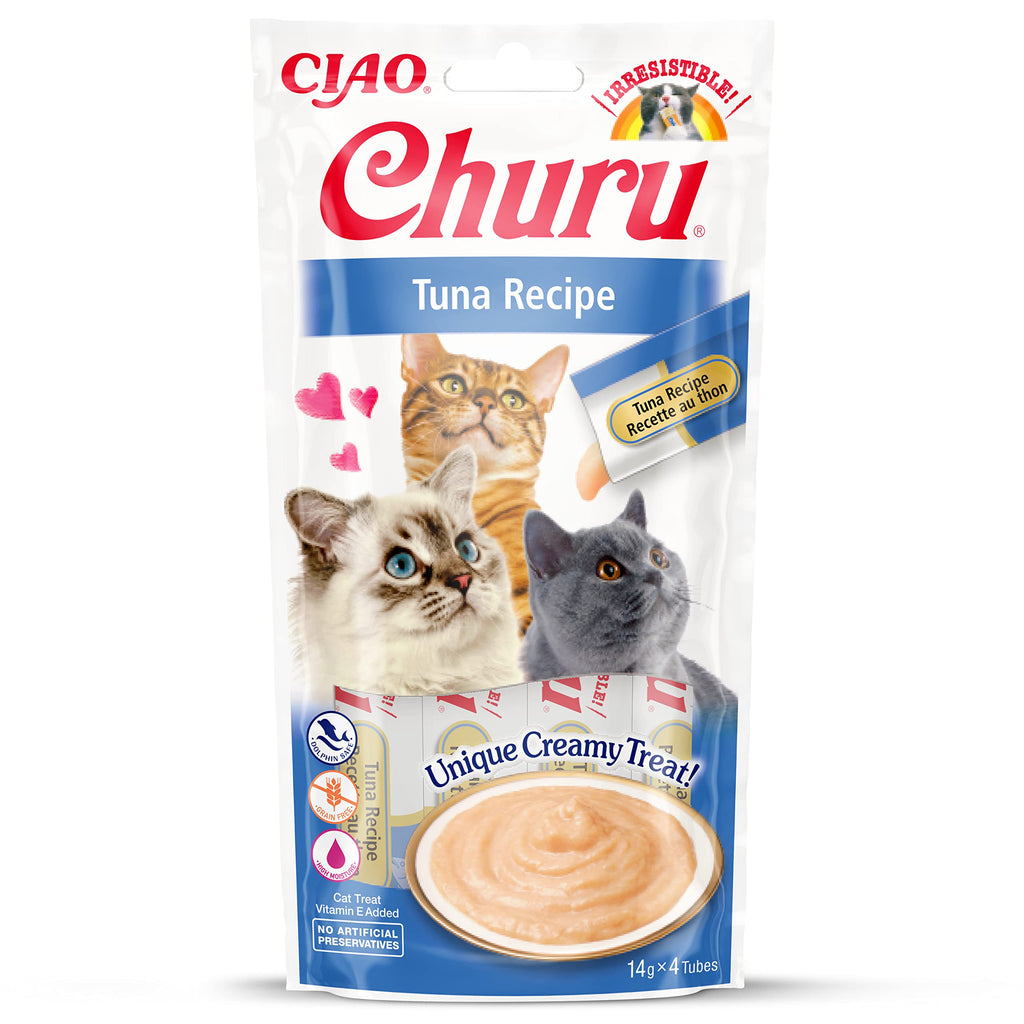 Churu Tuna Recipe 4 Tubes x 14g Tuna 4 pieces (pack of 1) - PawsPlanet Australia