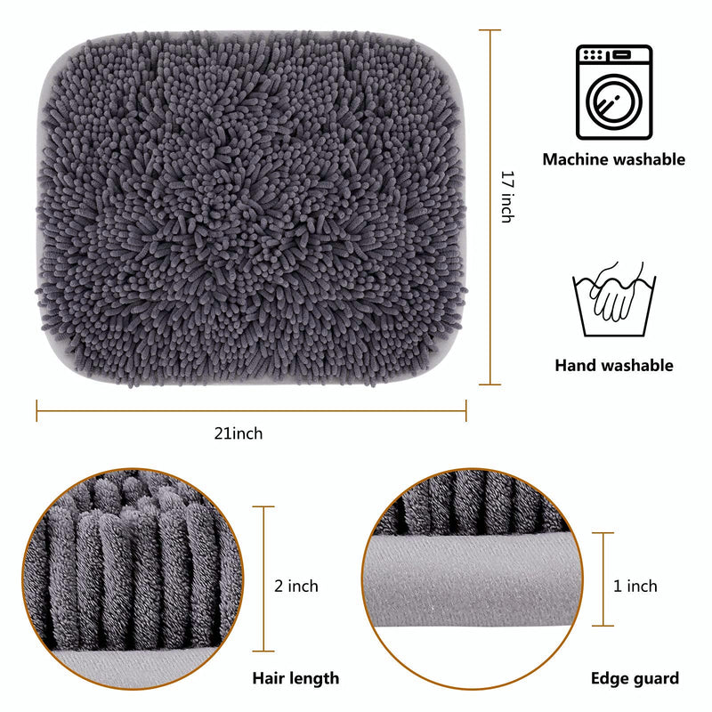 MODEHUAYING Pet Snuffle Feeding Mat (17" x 21"), Dogs Treat Dispenser, Encourages Natural Foraging Skills for Dogs, Interactive Game for Boredom, Durable and Machine Washable, With Suction Cup - PawsPlanet Australia