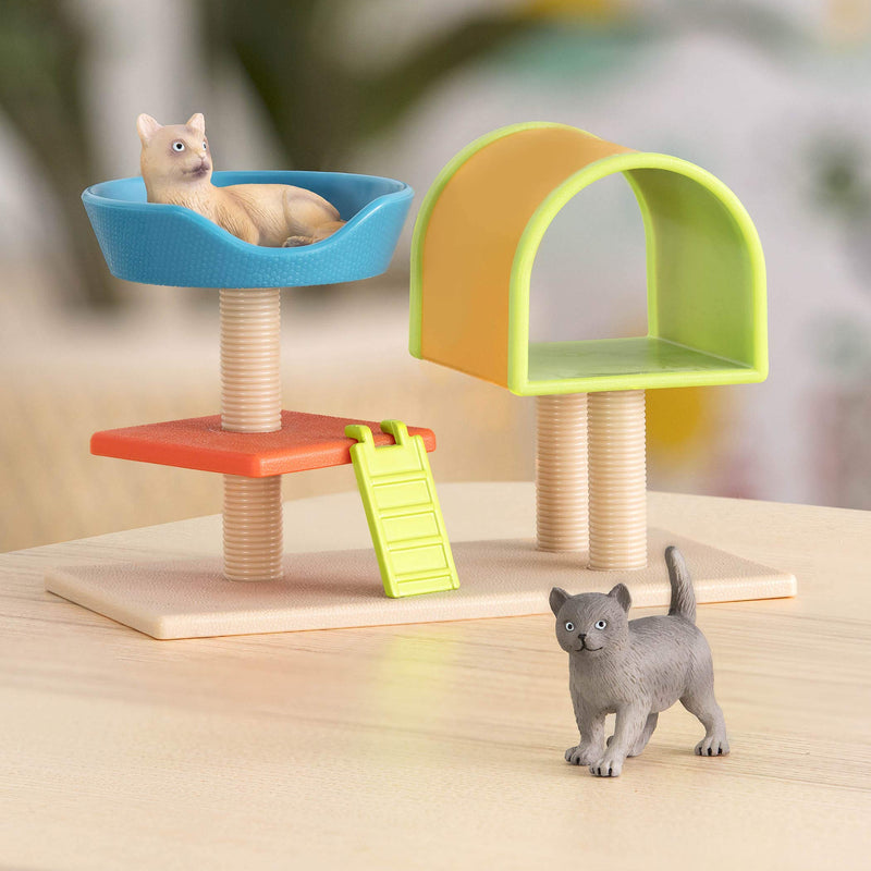 [Australia] - Terra by Battat – Cat Tree – Cat Toy Animal Figure Playset for Kids 3-Years-Old and Up (3 pc) 