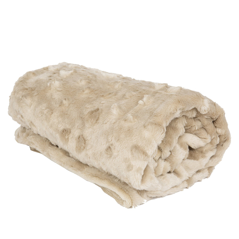 [Australia] - PETIQUE PB01801000 The Velvet Blanky Pet Blanket, Tan, One Size 