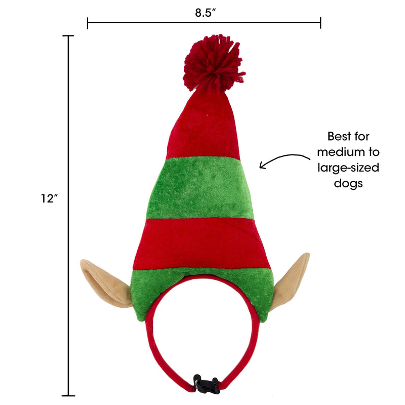 Companion Gear 70061 Holiday Pet Elf Hat, Small/Medium - PawsPlanet Australia