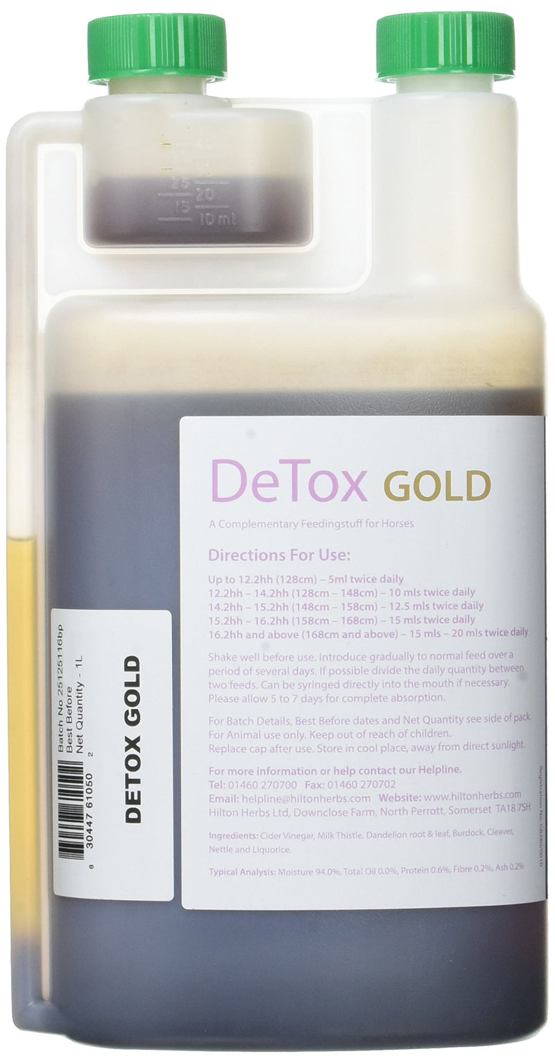 Hilton Herbs Detox Gold 1 Litre 0.2 g (Pack of 1) - PawsPlanet Australia