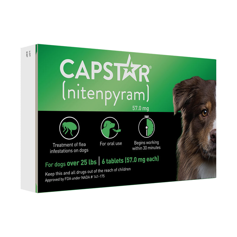 Capstar Fast-Acting Oral Flea Treatment for Dogs Large Dogs, 26-125 lbs - PawsPlanet Australia