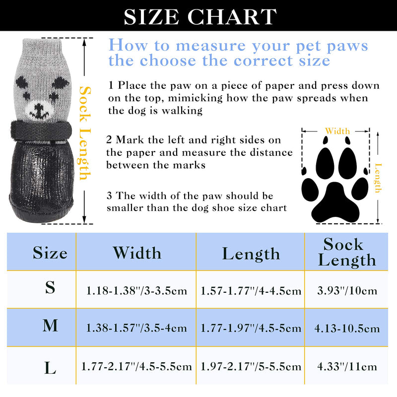 12 Pieces Dog Socks Pet Dog Cat Boots Shoes Adjustable Waterproof Breathable Anti-Slip Sole Dog Shoes Puppy Pet Paw Protector for Small Tiny Dogs, Black, Red, Blue Medium - PawsPlanet Australia