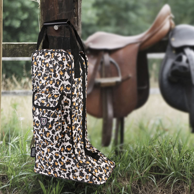 Harrison Howard Tall Boot Carry Bag Classic Leopard - PawsPlanet Australia