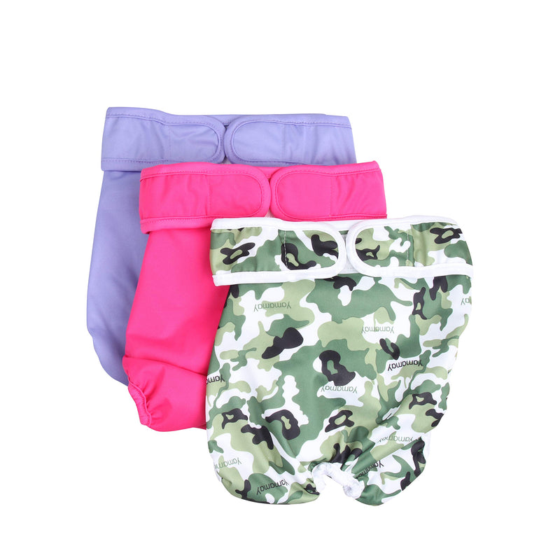 Pet Prime Dog Nappies Reusable Female Dog Diapers 3 PCS Washable & Reusable Dog Diapers Pants (S) S - PawsPlanet Australia