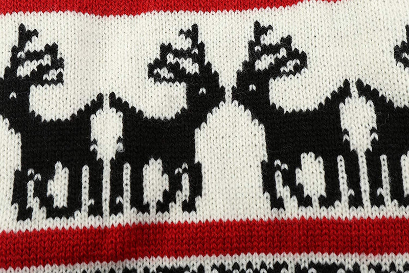 [Australia] - Lanyar Dog Reindeer Holiday Pet Clothes Sweater for Dogs Puppy Kitten Cats, Classic Red XXL(23" Back Length) 