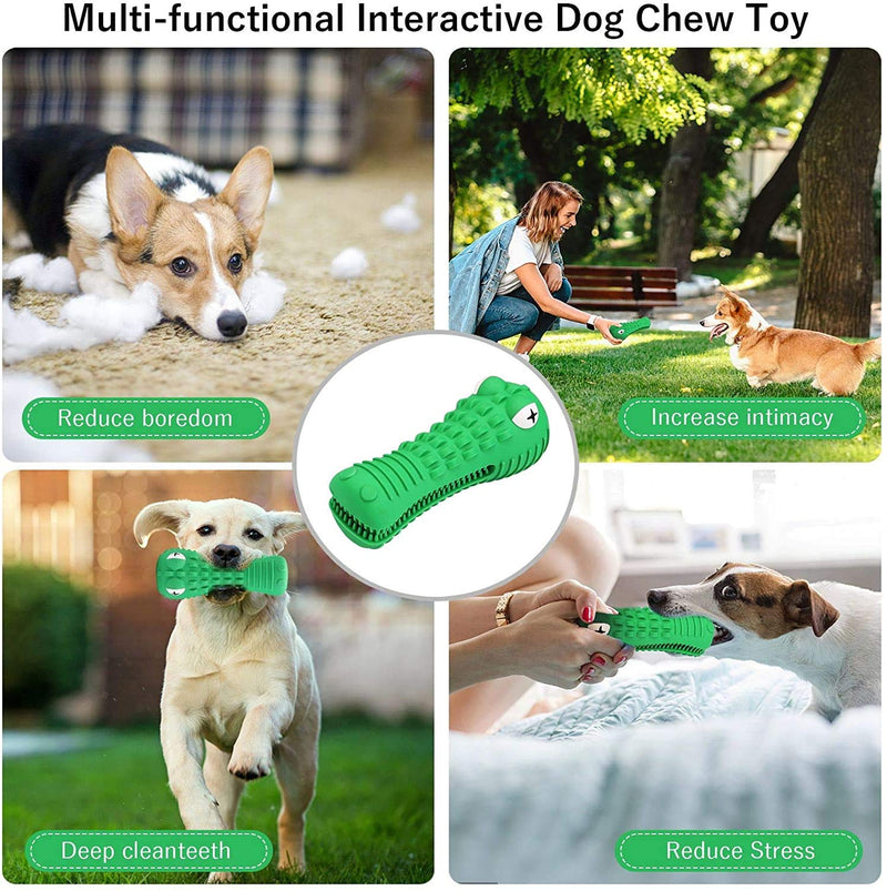 Dog Chew Toys for Medium Large Dogs, Natural Rubber Durable Indestructible Aggressive Chewers Dog Toy Teeth Cleaning - PawsPlanet Australia