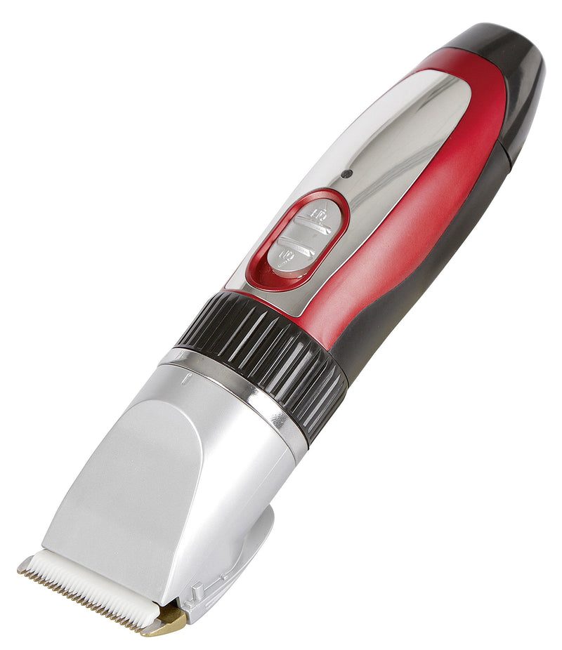 Kerbl 18265 Sonic cordless clipper including accessories, red, silver - PawsPlanet Australia