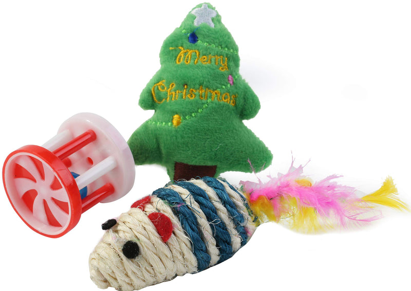 [Australia] - JPB Christmas Cat Toys Variety Pack 8 Pcs 