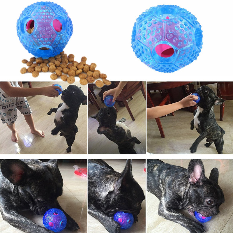 Cisixin Dog Chew Toys Interactive,Dog Dispenser Ball Interactive IQ Treat Ball Chew Ball for Puppy And Small Medium Large Dogs - PawsPlanet Australia