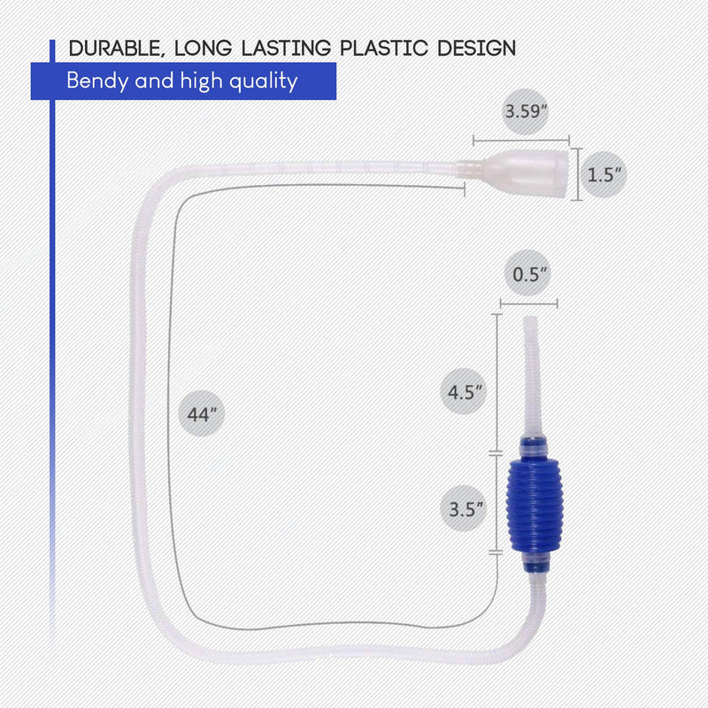 [Australia] - Aquarium/Fish Tank Siphon and Gravel Cleaner - A Hand Syphon Pump to drain and replace your water in minutes! 