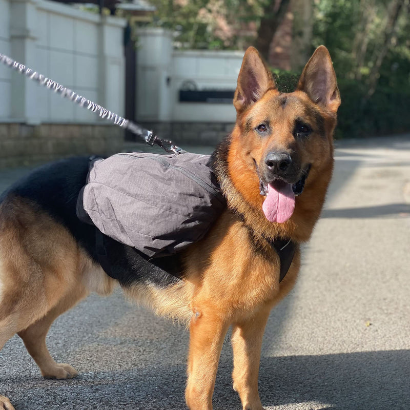 Dog Backpack for Hiking, Multifunctional Dog Day Pack Zippered Travel Dog Saddle Bag Outdoor Hiking Backpack with 2 Capacious Side Pockets for Small Medium Large Dogs Black XS XS (chest 18-23 inch) - PawsPlanet Australia