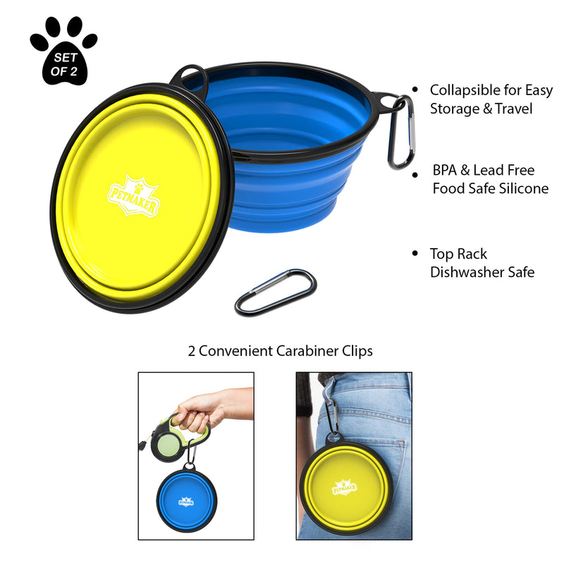 [Australia] - PETMAKER Collapsible Pet Bowls Collection 32 oz 