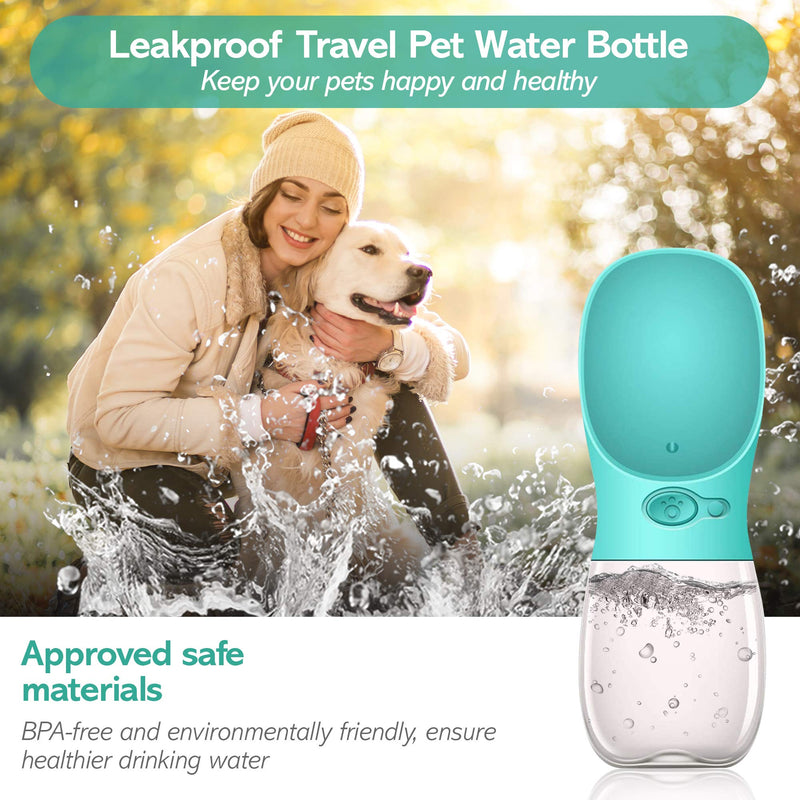 Pet Essentials Dog Water Bottles – Leakproof Travel Pet Water Bottle – Portable Bottle for Dogs and Cats – Premium Pet Bowl Dispenser Small Rosé Pink - PawsPlanet Australia