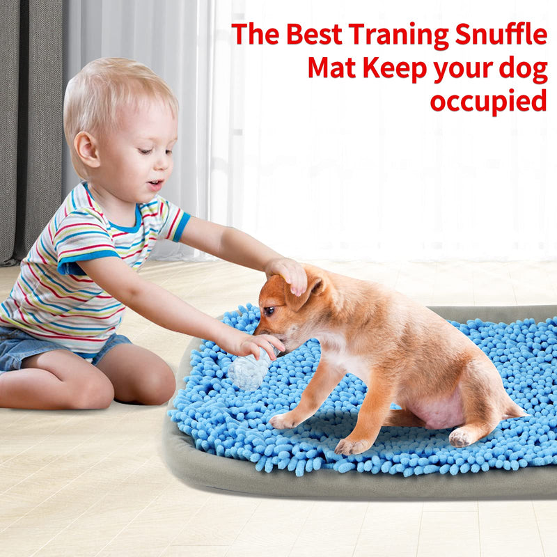 WUZECAI Snuffle Mat for Dogs, 17'' x 21'' Dog Snuffle Mat Interactive Feed Game for Boredom, Encourages Natural Foraging Skills and Stress Relief for Small/Medium/Large Dogs - PawsPlanet Australia