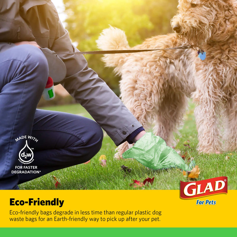 Glad Eco Friendly Dog Waste Bags - Earth Friendly Dog Waste Bags for All Dogs, Leak Proof and Heavy Duty Dog Poop Bags - Pet Waste Bags, Poop Bags for Dogs, Waste Bags for Dogs, Dog Bags for Poop 120 Count Lavender - PawsPlanet Australia