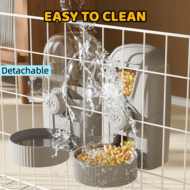 Hanging Pet Food Water Dispenser Automatic 34oz Large Capacity Cage Feeder Auto Gravity Feeding Station for Puppy Kitten Rabbit Chinchilla Hedgehog Ferret - PawsPlanet Australia