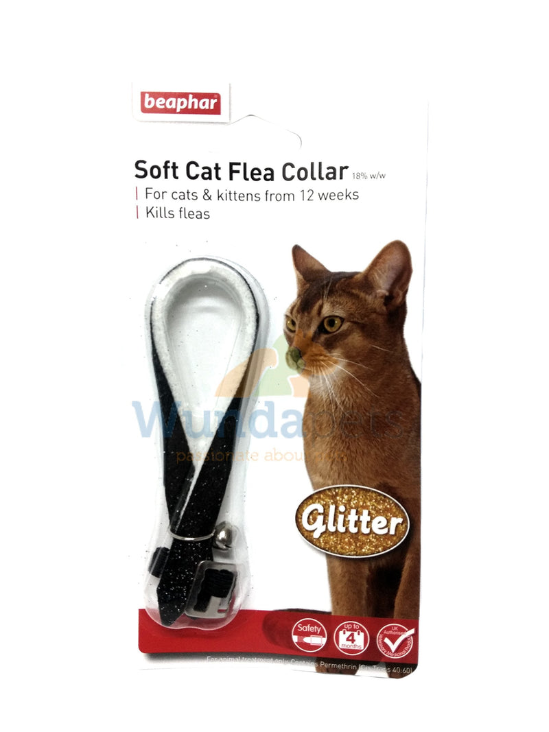 BEAPHAR GLITTER CAT KITTEN FLEA TREATMENT COLLAR WITH BELL 3 PACK UP TO 1 YEARS PROTECTION - PawsPlanet Australia