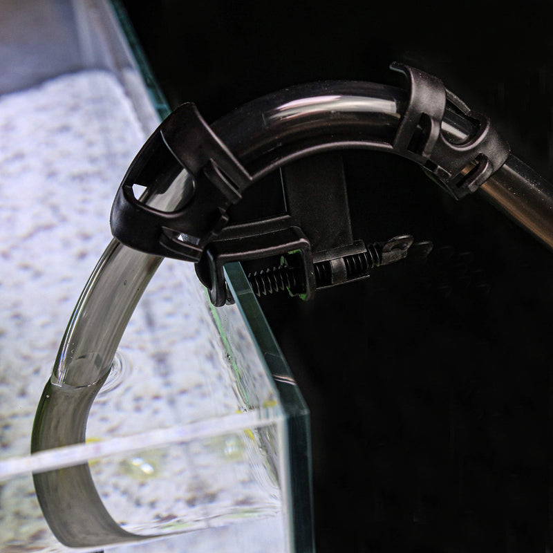 [Australia] - Aqua KT Aquarium Fish Tank Black Adjustable Water Pipe Tube Clamp Holder Mounting Clip 