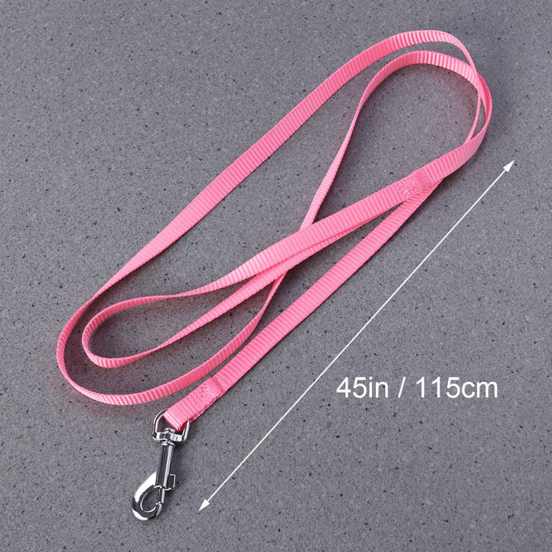 UEETEK Adjustable Pet Rabbit Harness,Small Animal Harness Leash Lead with Small Bell for Pets Walking Running (Pink) - PawsPlanet Australia