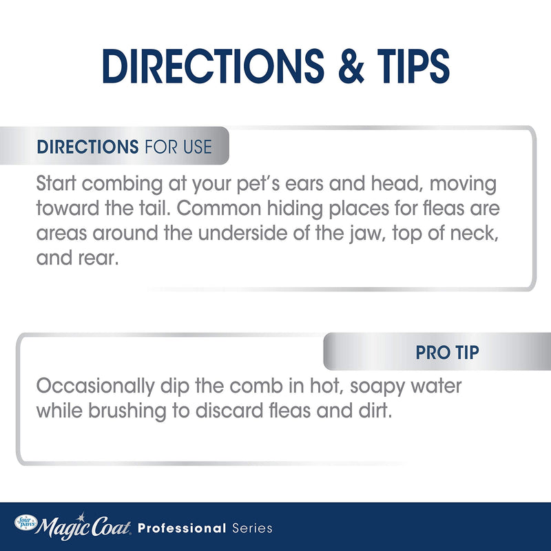 Magic Coat Professional Series Palm Flea Comb for Dogs - PawsPlanet Australia