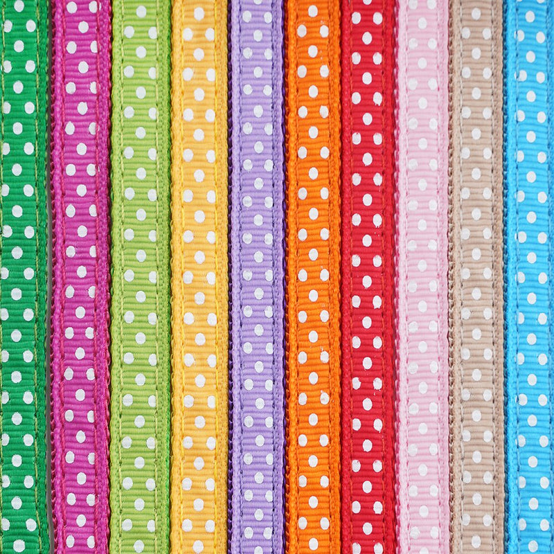 EXPAWLORER 10 Pack of Puppy ID Collars - Cute Dots, Adjustable and Durable for Dog Pet with Record Keeping Chart M - PawsPlanet Australia